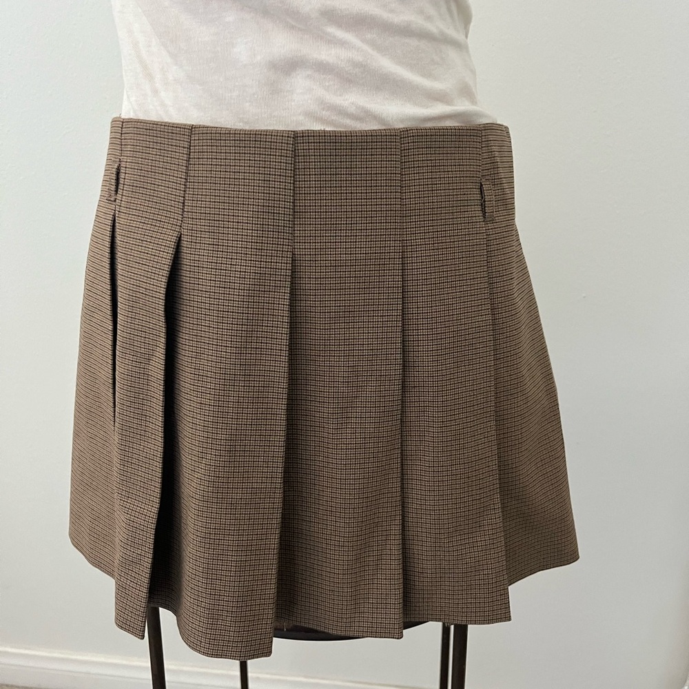 Zara Tan and Black Houndstooth Blazer